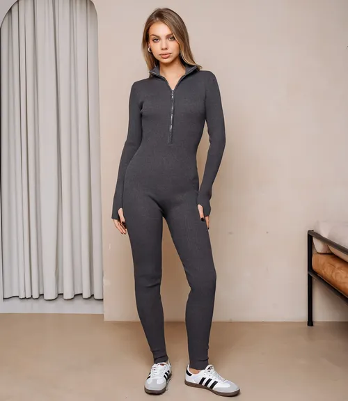 Комбинезон #КТ9180, тёмно-серый