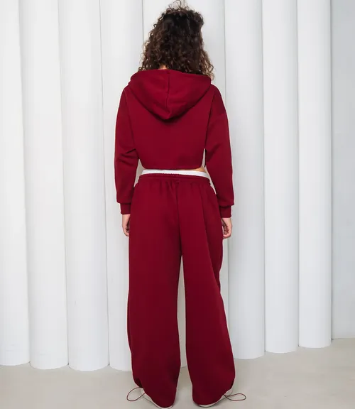 Спортивный костюм #КТ6001 (7), бордовый