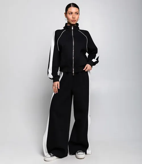 Спортивный костюм #КТ8003 (7), чёрный,леопардовый