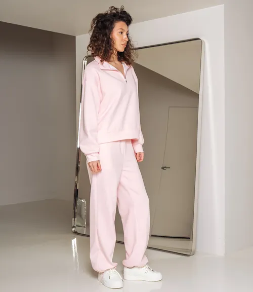 Спортивный костюм #КТ23710, светло-розовый