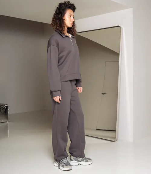 Спортивный костюм #КТ23710, тёмно-серый