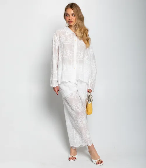 Костюм #КТ2003 (2), белый