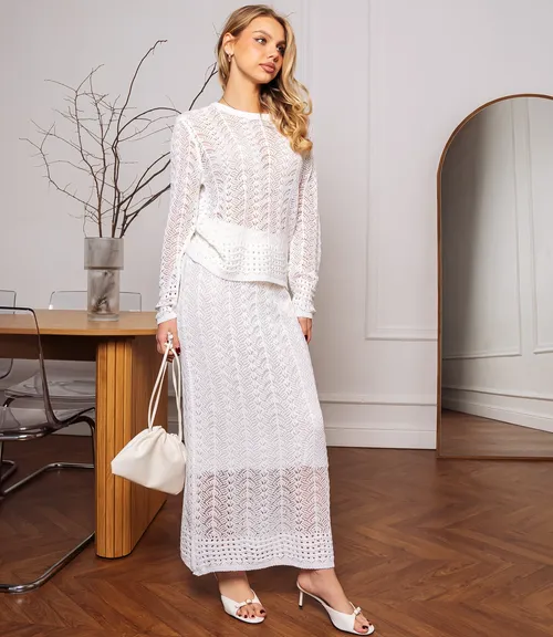 Костюм #КТ5155, молочный