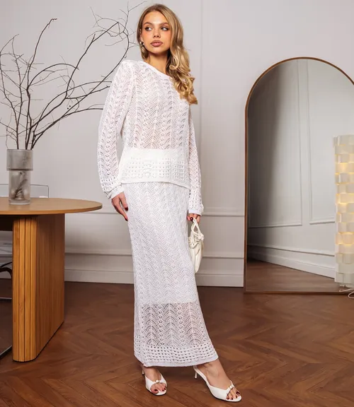 Костюм #КТ5155, молочный