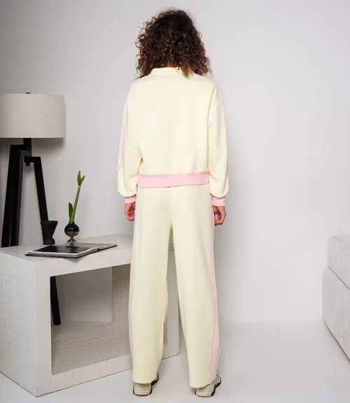 Спортивный костюм #КТ8008 (4), светло-жёлтый