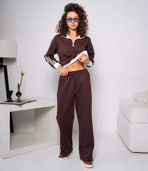 Спортивный костюм #КТ8008 (4), шоколадный