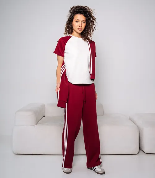 Спортивный костюм тройка #КТ9003 (6), бордовый