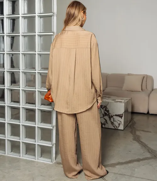 Костюм #КТ807 (6), тёмно-бежевый