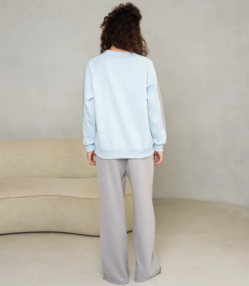 Спортивный костюм #КТ333 (4), голубой, серый