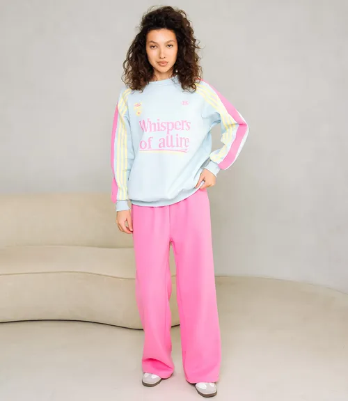 Спортивный костюм #КТ333 (4), голубой, розовый