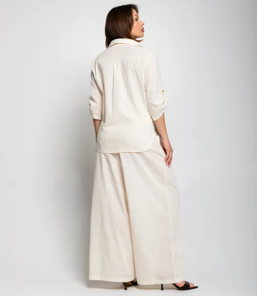 Костюм #ОКТ095013, кремовый