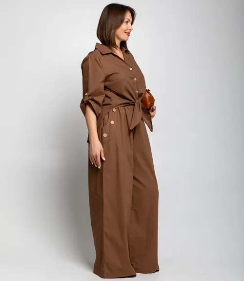 Костюм #ОКТ095013, коричневый