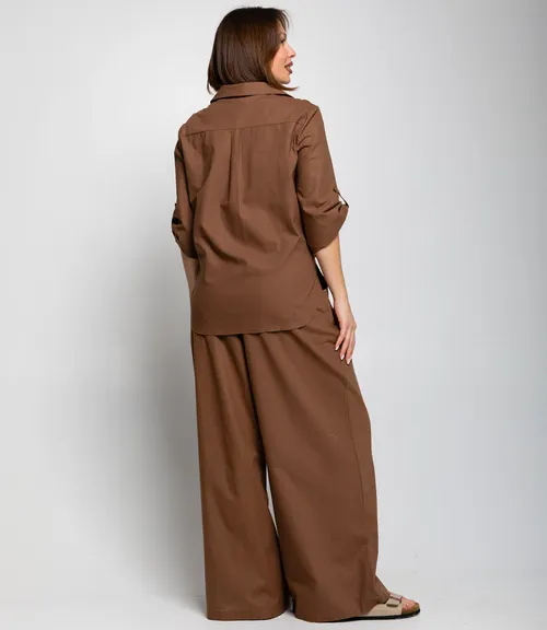 Костюм #ОКТ095013, коричневый