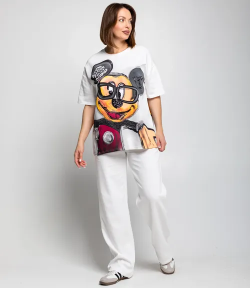 Спортивный костюм #КТ2654, белый