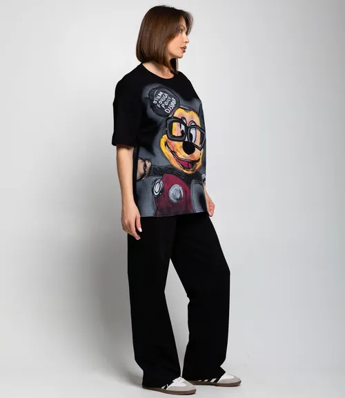 Спортивный костюм #КТ2654, чёрный