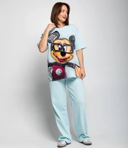 Спортивный костюм #КТ2654, голубой