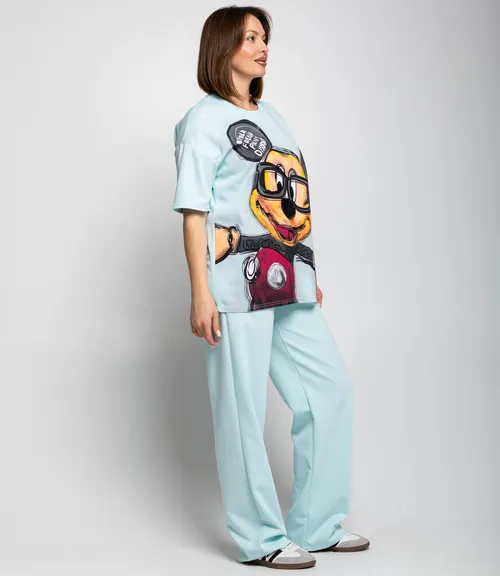 Спортивный костюм #КТ2654, голубой