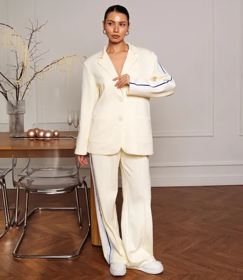 Костюм #ОКТ205001, кремовый