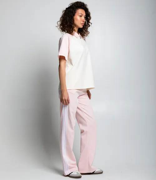 Спортивный костюм #КТ6605 (3), розовый, кремовый