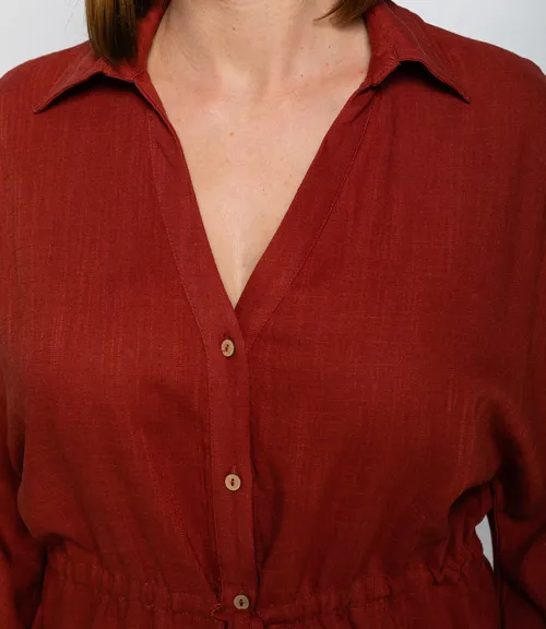 Костюм #ОКТ215002, терракотовый