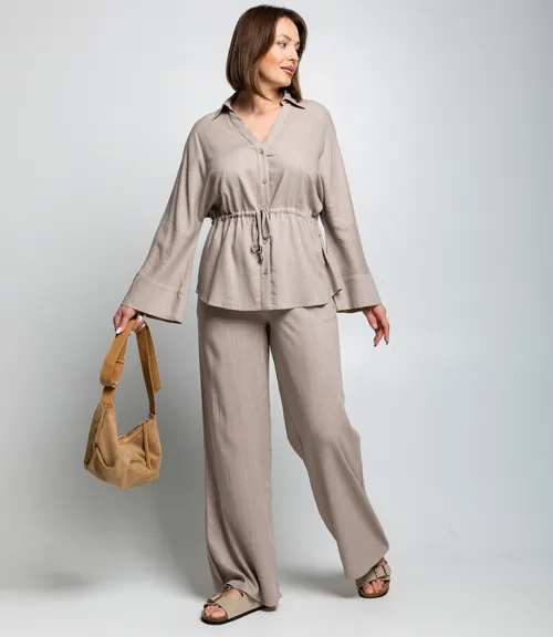 Костюм #ОКТ215002, бежевый