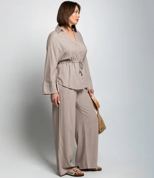 Костюм #ОКТ215002, бежевый