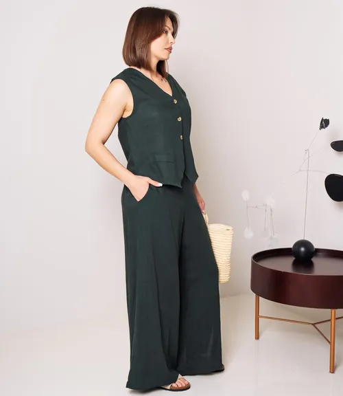 Костюм #ОКТ025026, изумрудный