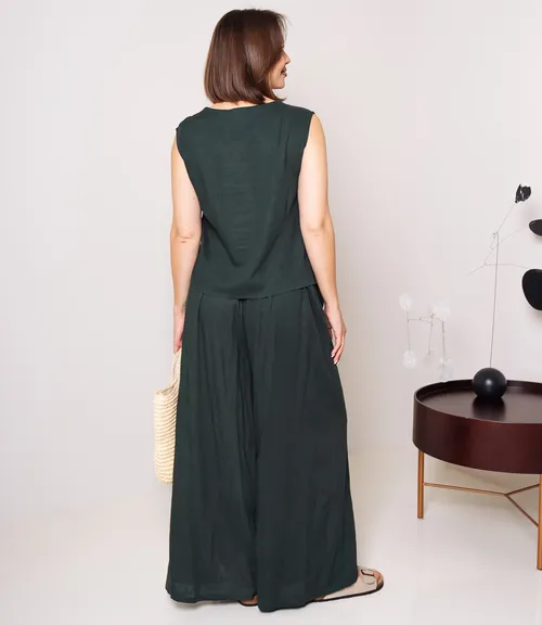 Костюм #ОКТ025026, изумрудный