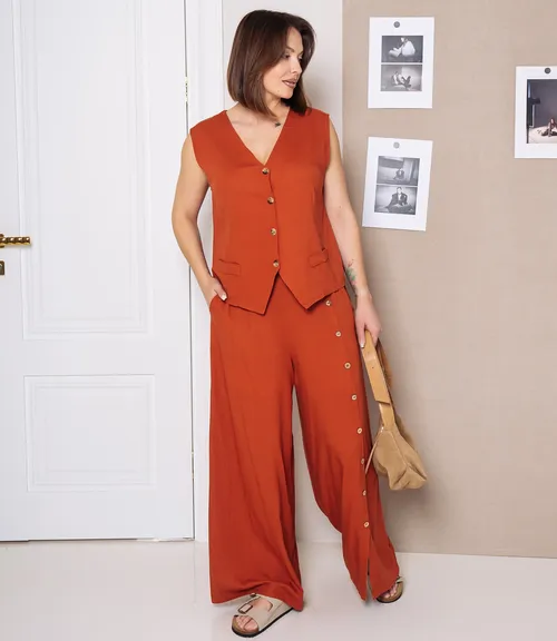 Костюм #ОКТ025026, терракотовый