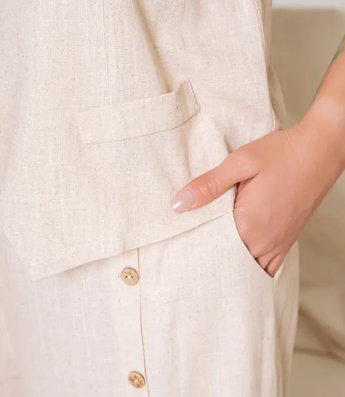 Костюм #ОКТ025026, светло-бежевый