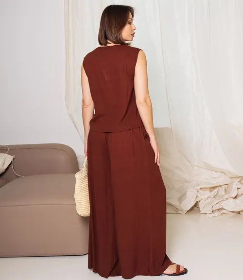 Костюм #ОКТ025026, коричневый