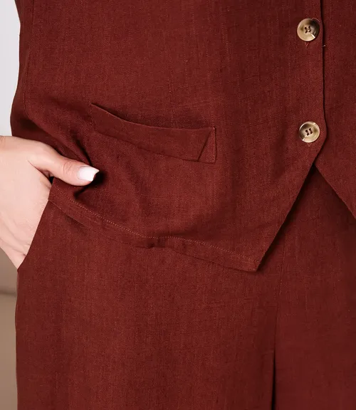 Костюм #ОКТ025026, коричневый