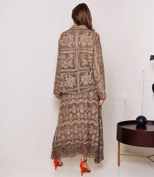 Костюм #КТ706 (4), тёмно-бежевый