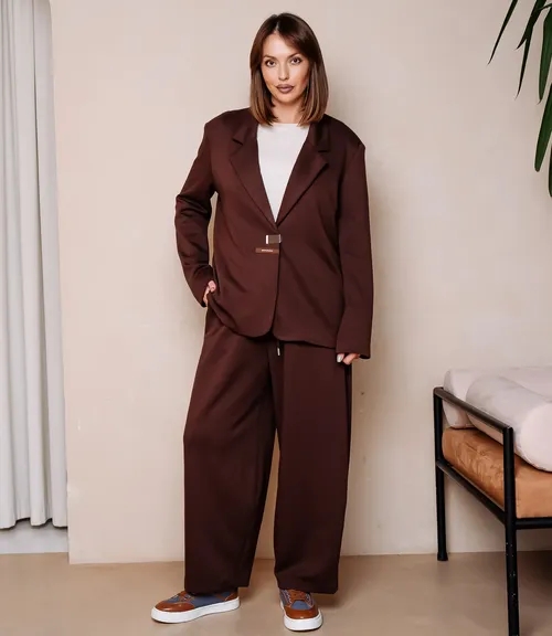Костюм #КТ1790, шоколадный