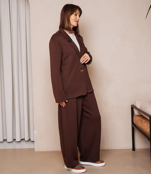 Костюм #КТ1790, шоколадный