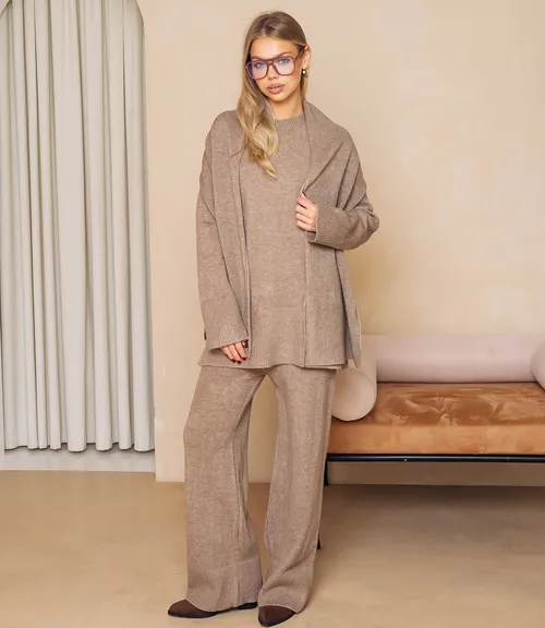 Костюм #КТ831 (6), бежевый