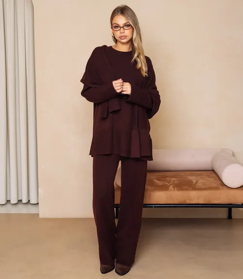 Костюм #КТ831 (6), шоколадный