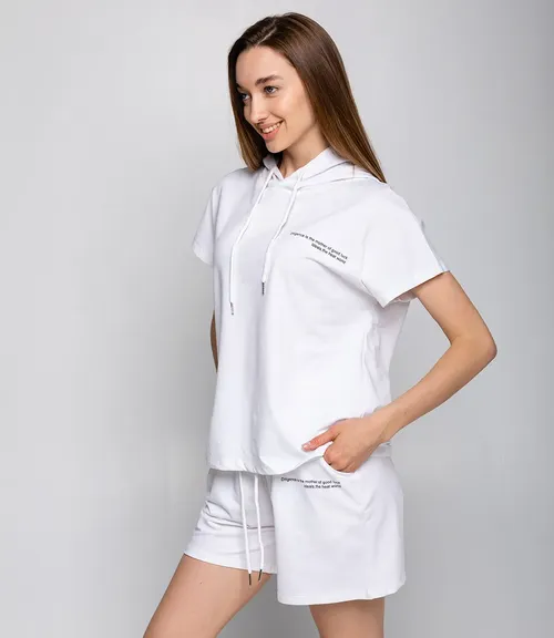 Спортивный костюм #КТ3885, белый