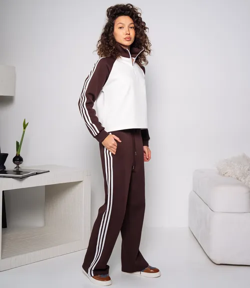 Спортивный костюм тройка #КТ9003 (6), шоколадный