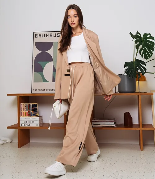 Костюм #КТ1790, бежевый