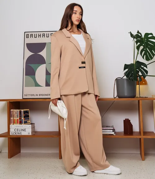 Костюм #КТ1790, бежевый