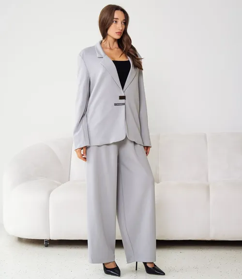 Костюм #КТ1790, серый