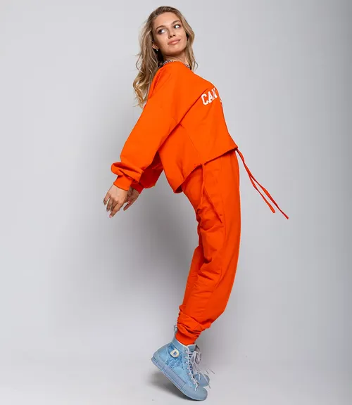 Спортивный костюм #ОБШ1885, оранжевый
