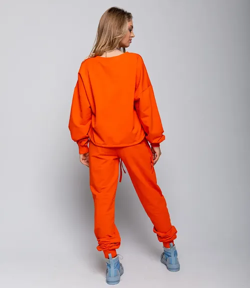 Спортивный костюм #ОБШ1885, оранжевый