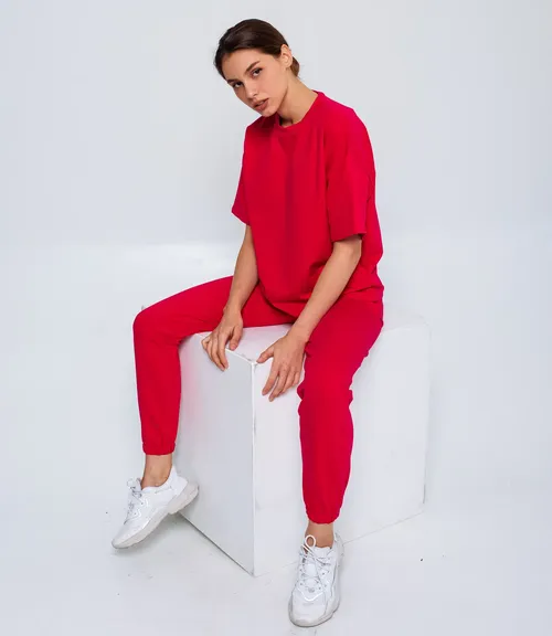 Костюм #БШ1544, малиновый - фото 1