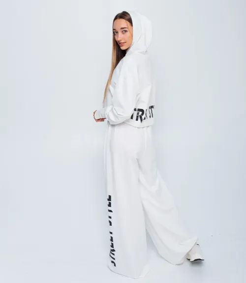 Спортивный костюм #БШ1610, белый - фото 2