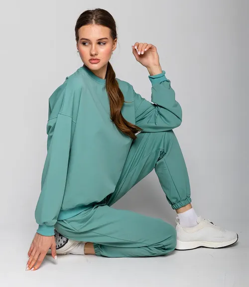 Спортивный костюм #БШ1509-1, ментоловый