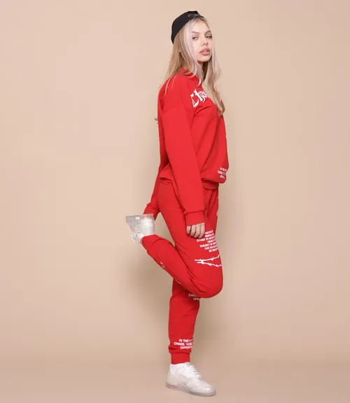 Спортивный костюм #БШ2, красный - фото 3