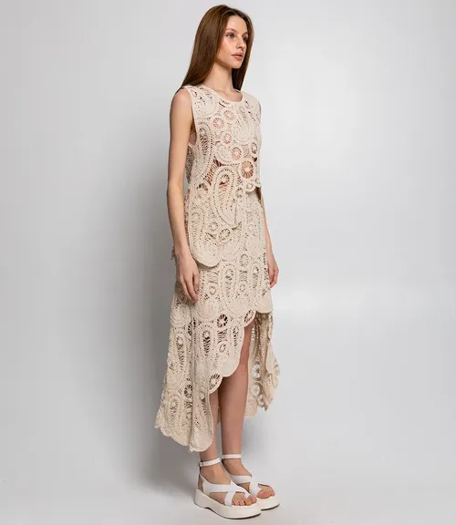 Костюм #КТ6665, бежевый