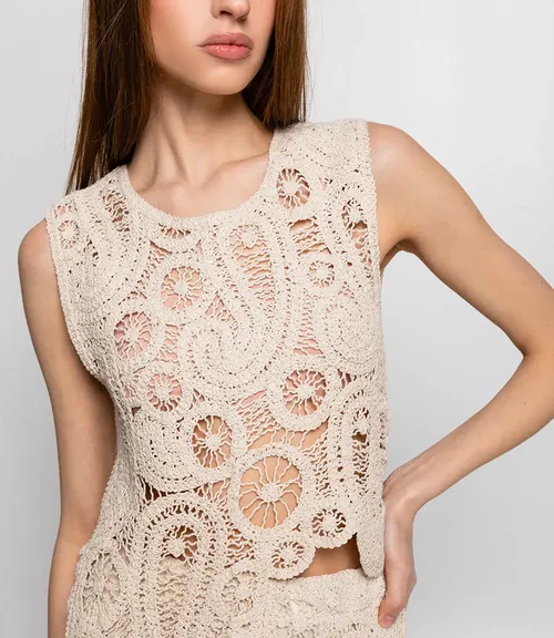 Костюм #КТ6665, бежевый